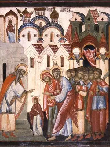 Icon of Entry of the Theotokos into the Temple