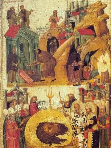 Icon of Third Finding of the Head of John the Baptist
